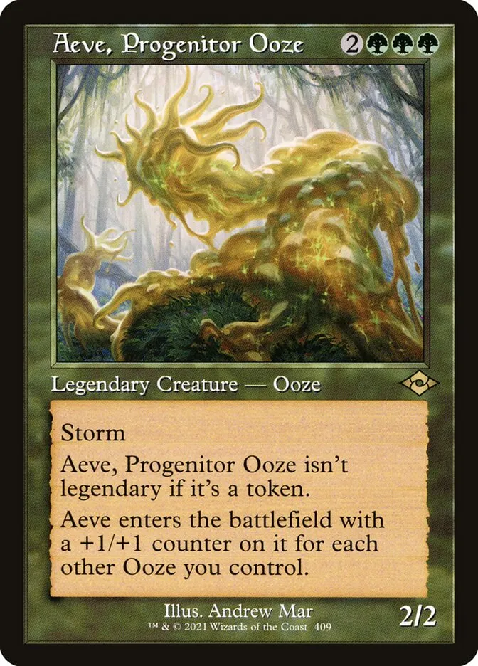 2021 Modern Horizons 2 Aeve, Progenitor Ooze #409 rare card image