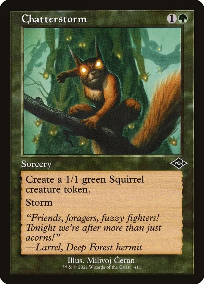 2021 Modern Horizons 2 Chatterstorm common #411 common card image