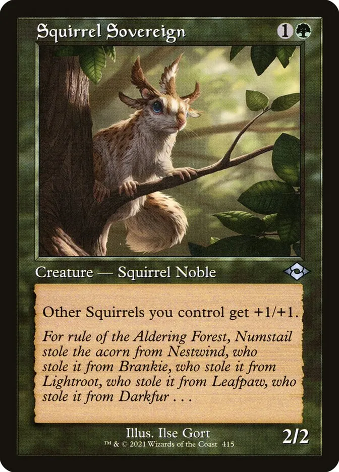 2021 Modern Horizons 2 Squirrel Sovereign #415 uncommon card image