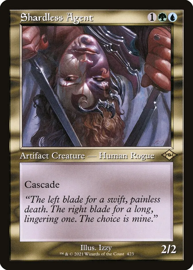 2021 Modern Horizons 2 Shardless Agent #423 rare card image
