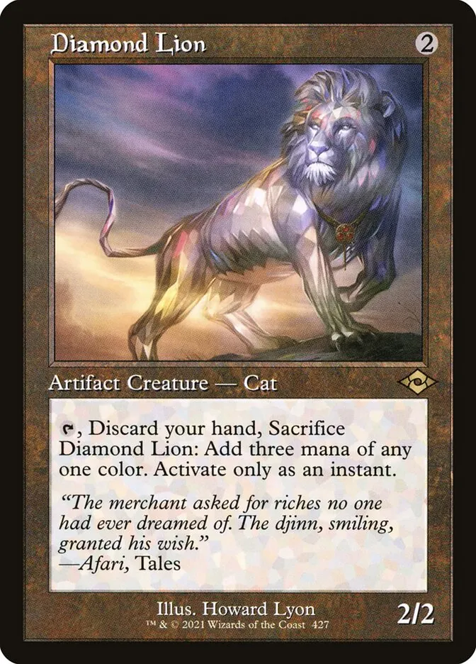 2021 Modern Horizons 2 Diamond Lion #427 rare card image