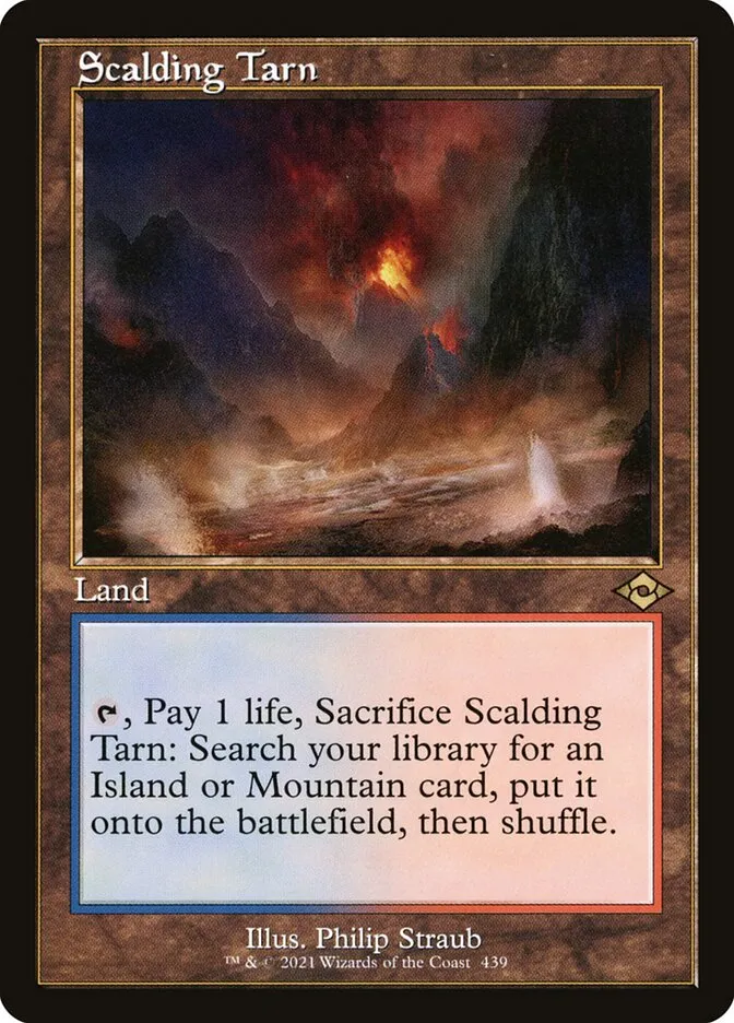 2021 Modern Horizons 2 Scalding Tarn #439 rare card image