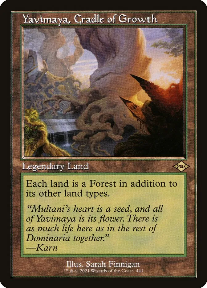 2021 Modern Horizons 2 Yavimaya, Cradle of Growth #441 rare card image