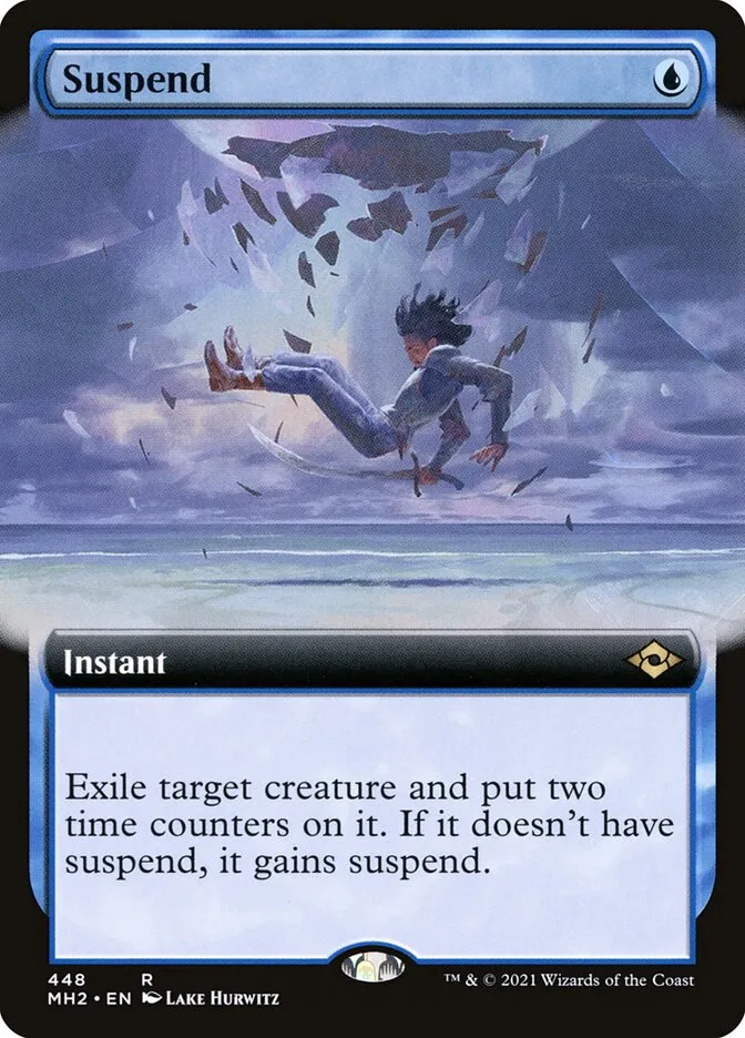 2021 Modern Horizons 2 Suspend [Extended Art] rare #448 rare card image