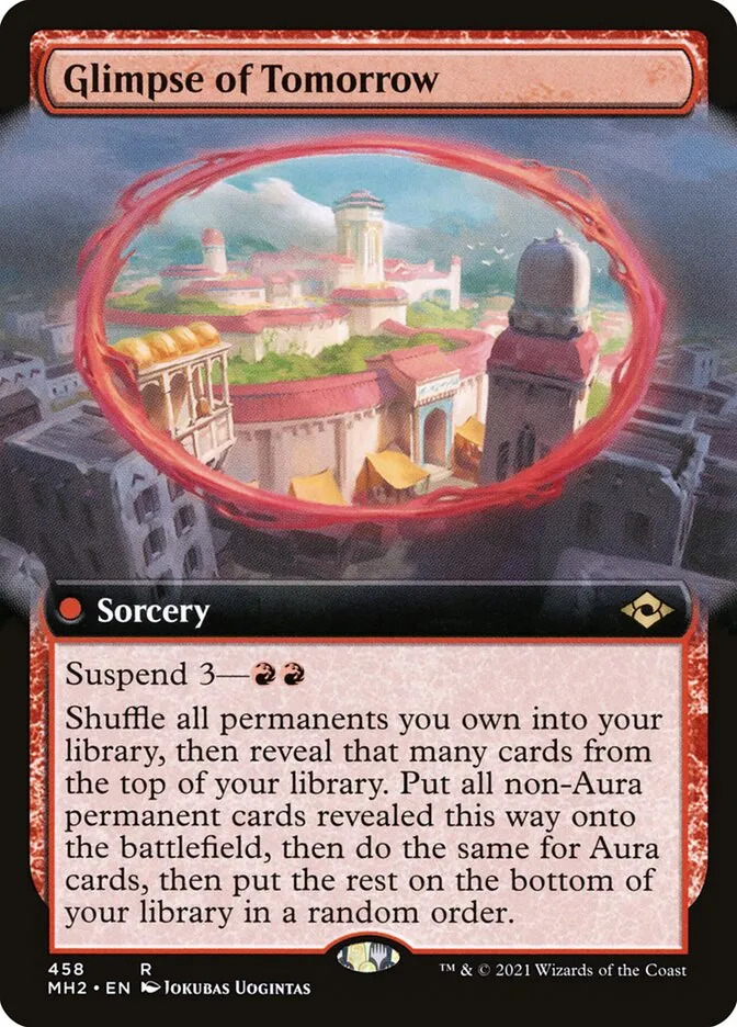 2021 Modern Horizons 2 Glimpse of Tomorrow [Extended Art] rare #458 rare card image
