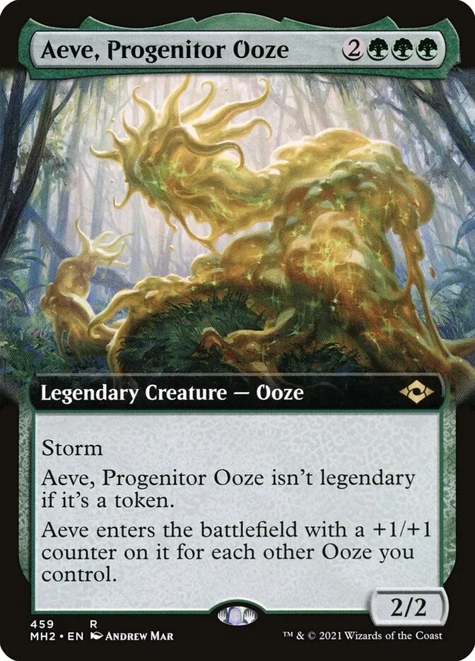 2021 Modern Horizons 2 Aeve, Progenitor Ooze [Extended Art] rare #459 rare card image