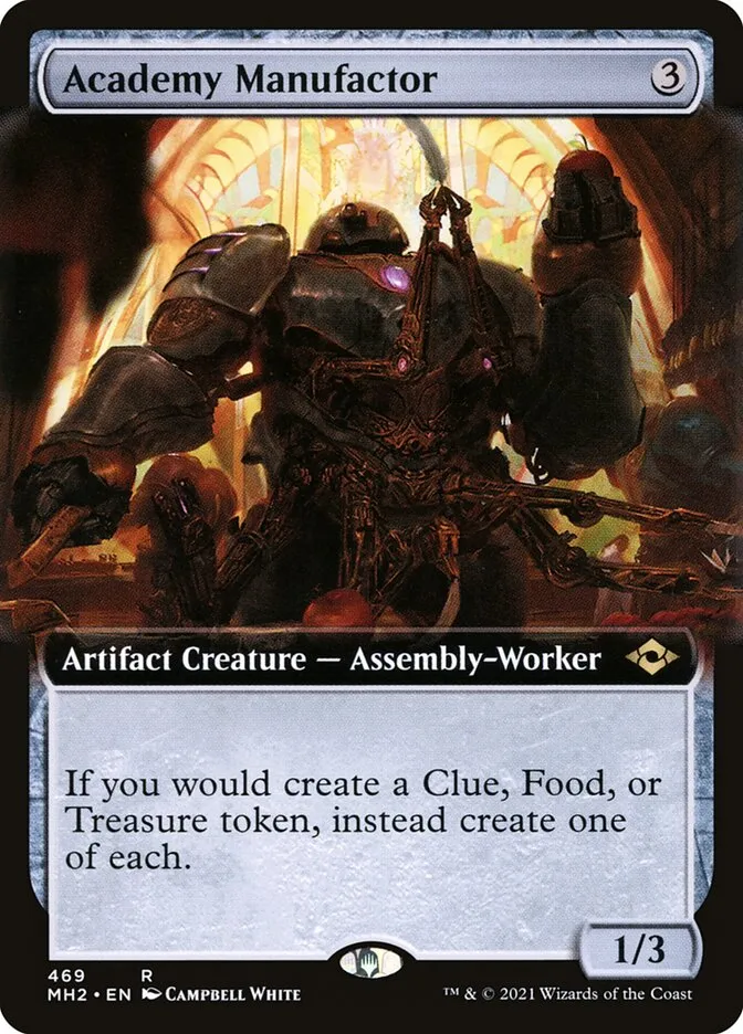 2021 Modern Horizons 2 Academy Manufactor [Extended Art] rare #469 rare card image