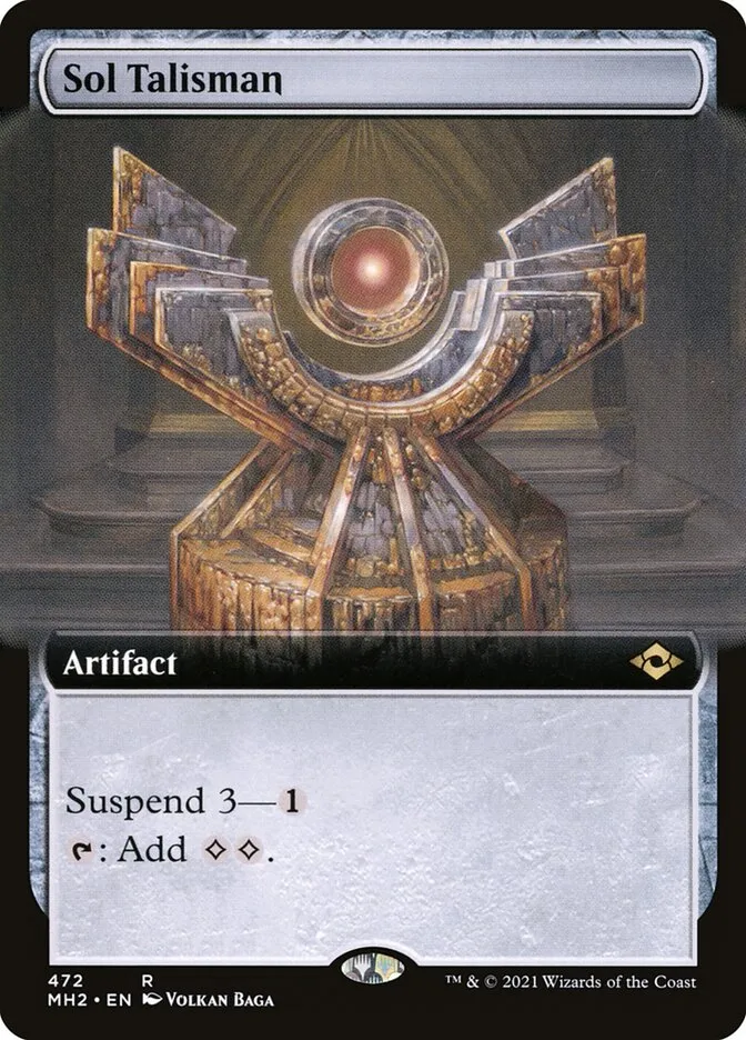 2021 Modern Horizons 2 Sol Talisman [Extended Art] rare #472 rare card image