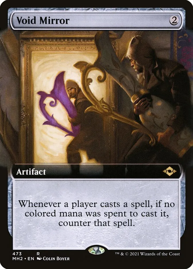 2021 Modern Horizons 2 Void Mirror [Extended Art] rare #473 rare card image
