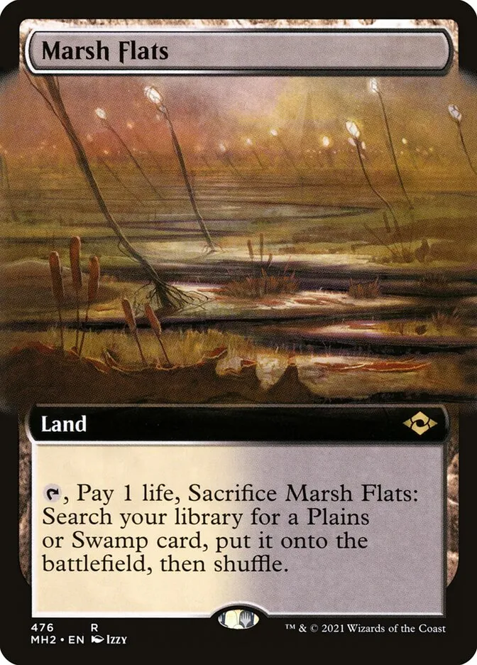 2021 Modern Horizons 2 Marsh Flats [Extended Art] rare #476 rare card image