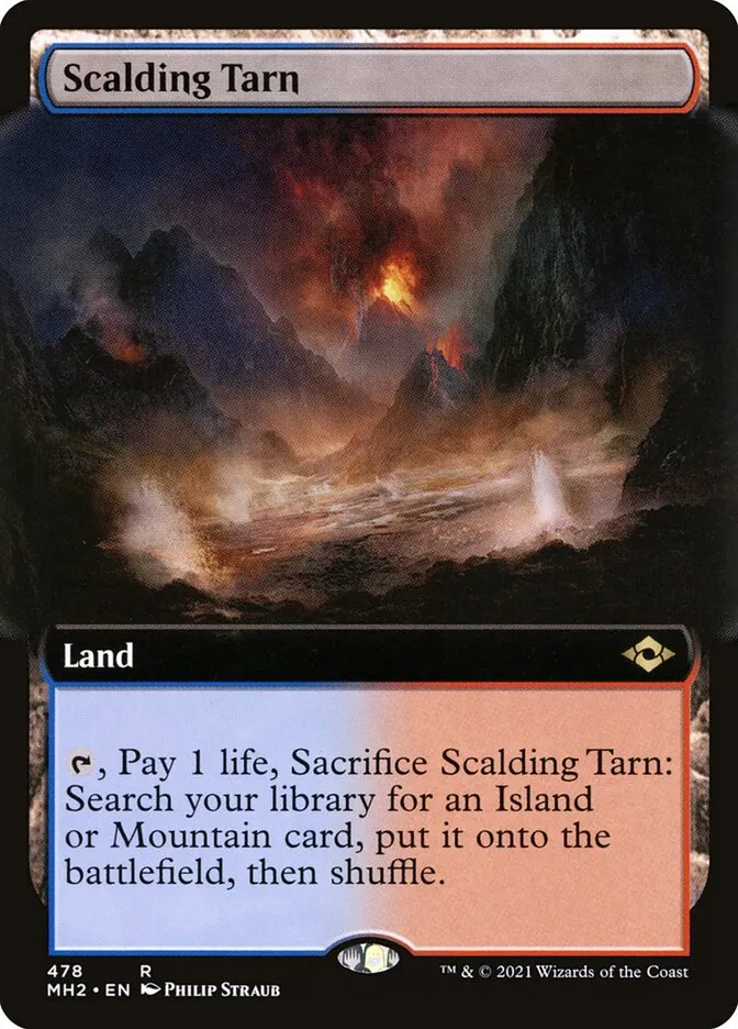 2021 Modern Horizons 2 Scalding Tarn [Extended Art] rare #478 rare card image