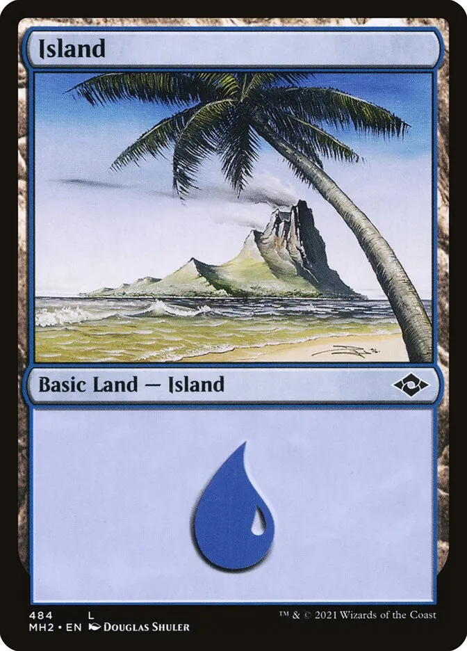 2021 Modern Horizons 2 Island #484 common card image