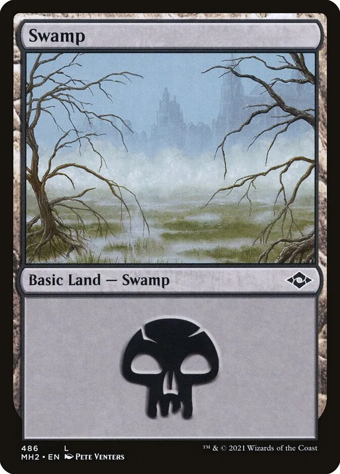 2021 Modern Horizons 2 Swamp #486 common card image