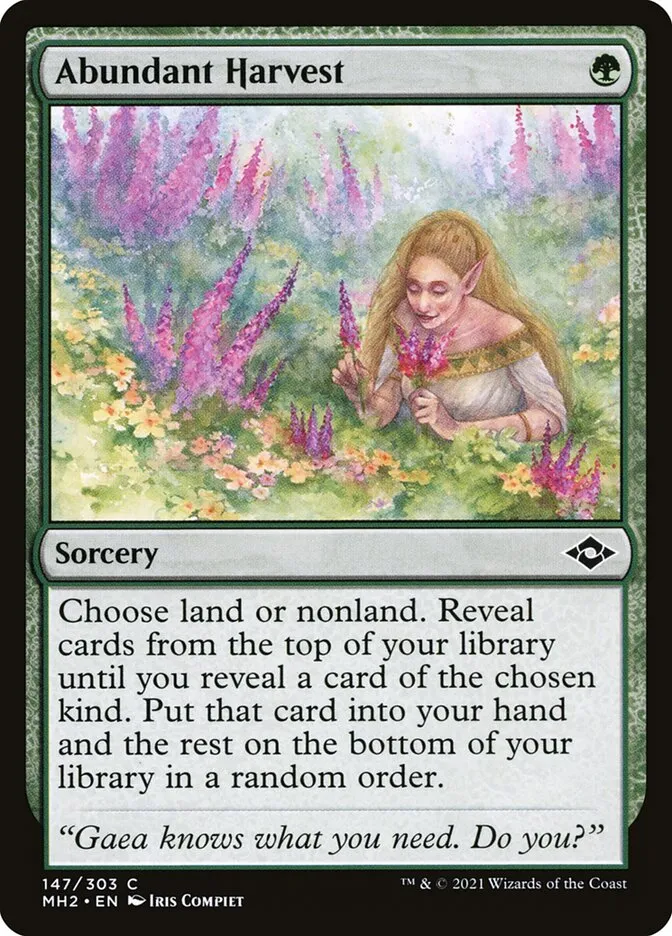 2021 Modern Horizons 2 Abundant Harvest #147 common card image