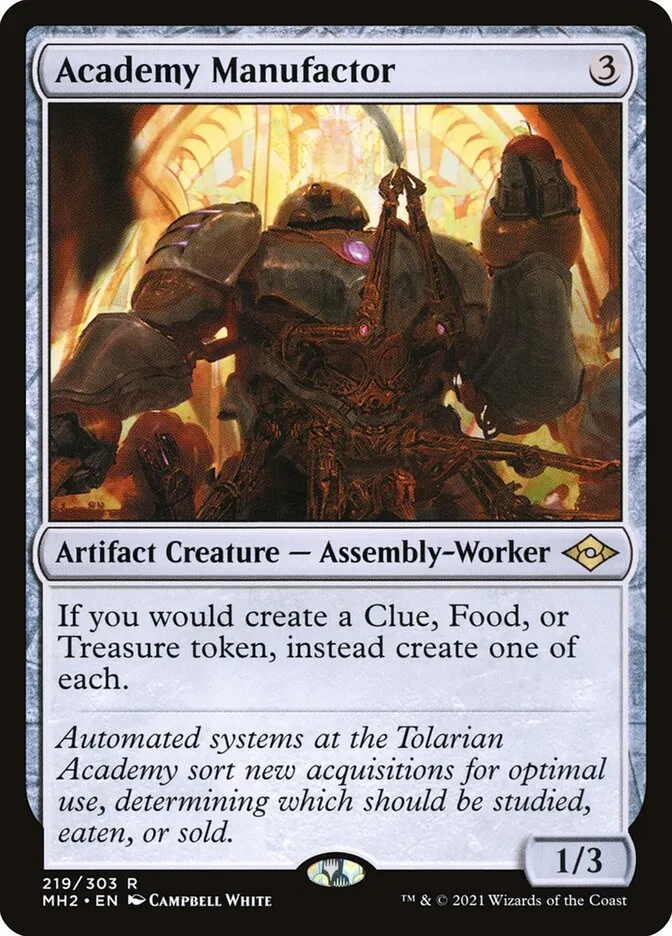 2021 Modern Horizons 2 Academy Manufactor #219 rare card image