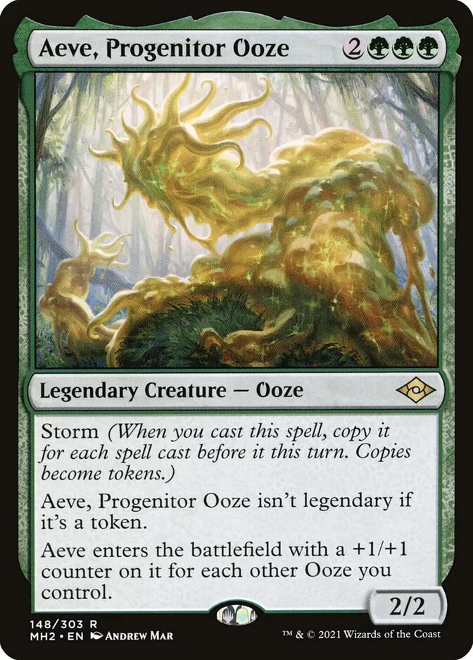 2021 Modern Horizons 2 Aeve, Progenitor Ooze #148 rare card image