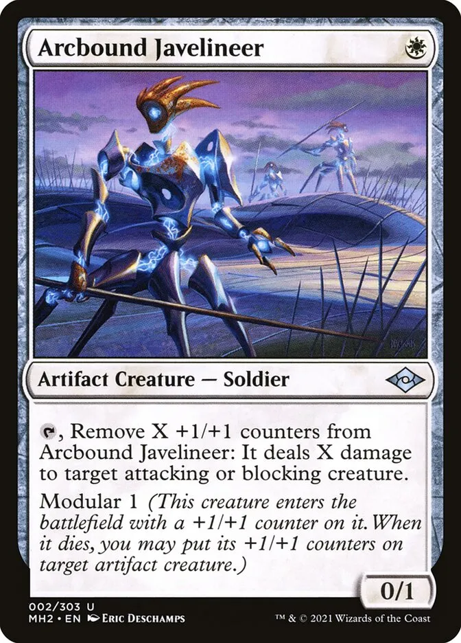 2021 Modern Horizons 2 Arcbound Javelineer uncommon #2 uncommon card image