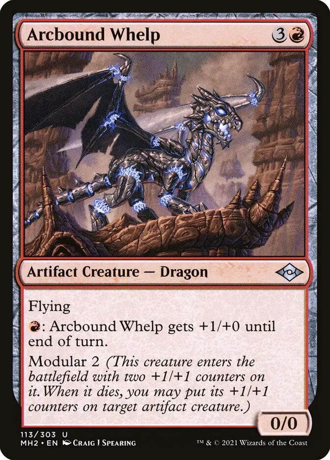 2021 Modern Horizons 2 Arcbound Whelp uncommon #113 uncommon card image