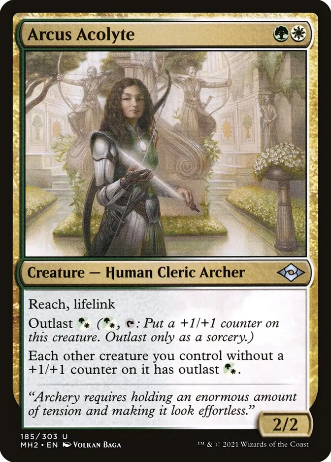 2021 Modern Horizons 2 Arcus Acolyte uncommon #185 uncommon card image