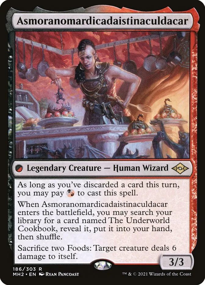 2021 Modern Horizons 2 Asmoranomardicadaistinaculdacar #186 rare card image