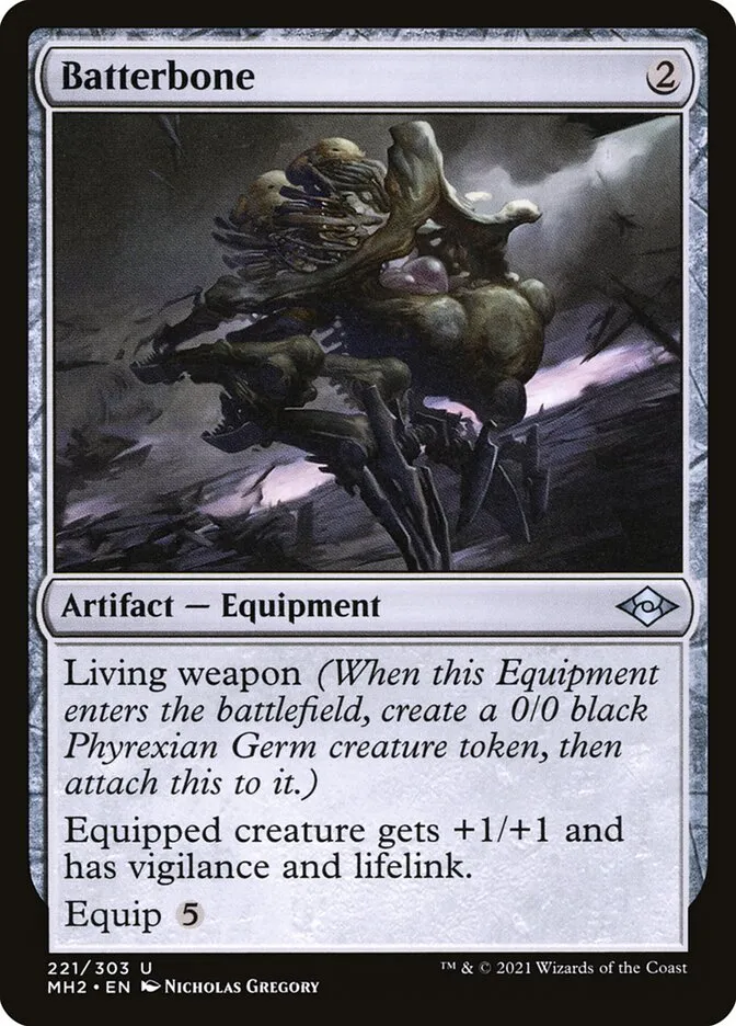2021 Modern Horizons 2 Batterbone #221 uncommon card image