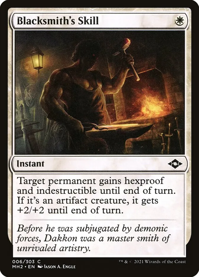 2021 Modern Horizons 2 Blacksmith's Skill [Foil] common #6 common card image