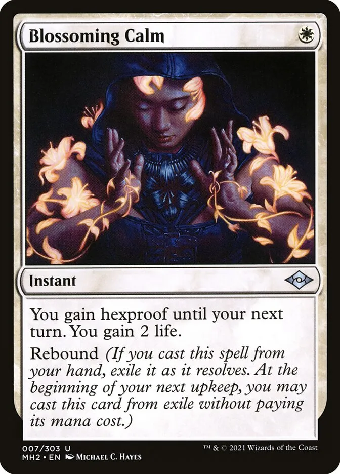 2021 Modern Horizons 2 Blossoming Calm uncommon #7 uncommon card image