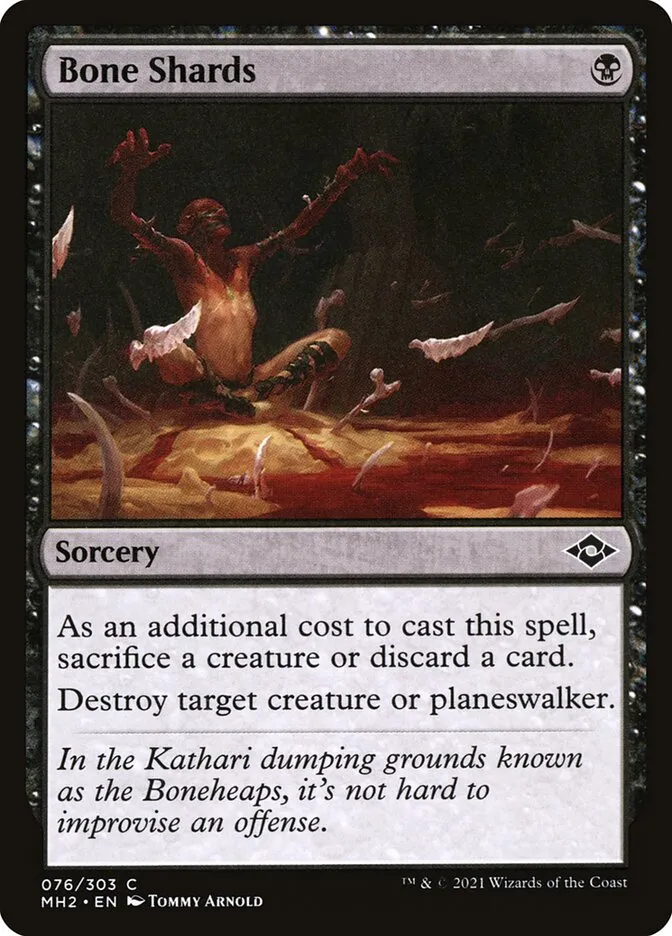 2021 Modern Horizons 2 Bone Shards [Foil] common #76 common card image