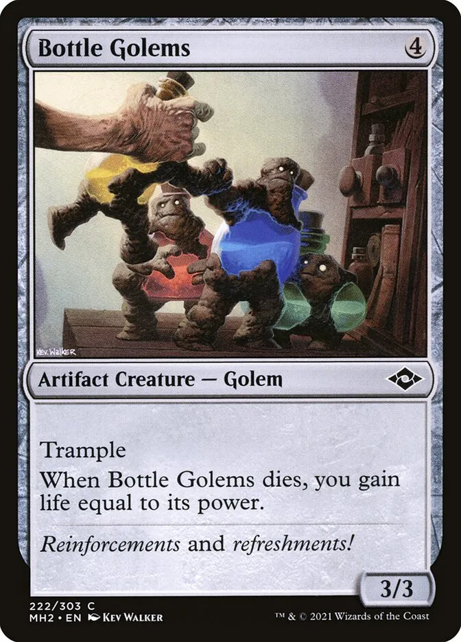 2021 Modern Horizons 2 Bottle Golems common #222 common card image