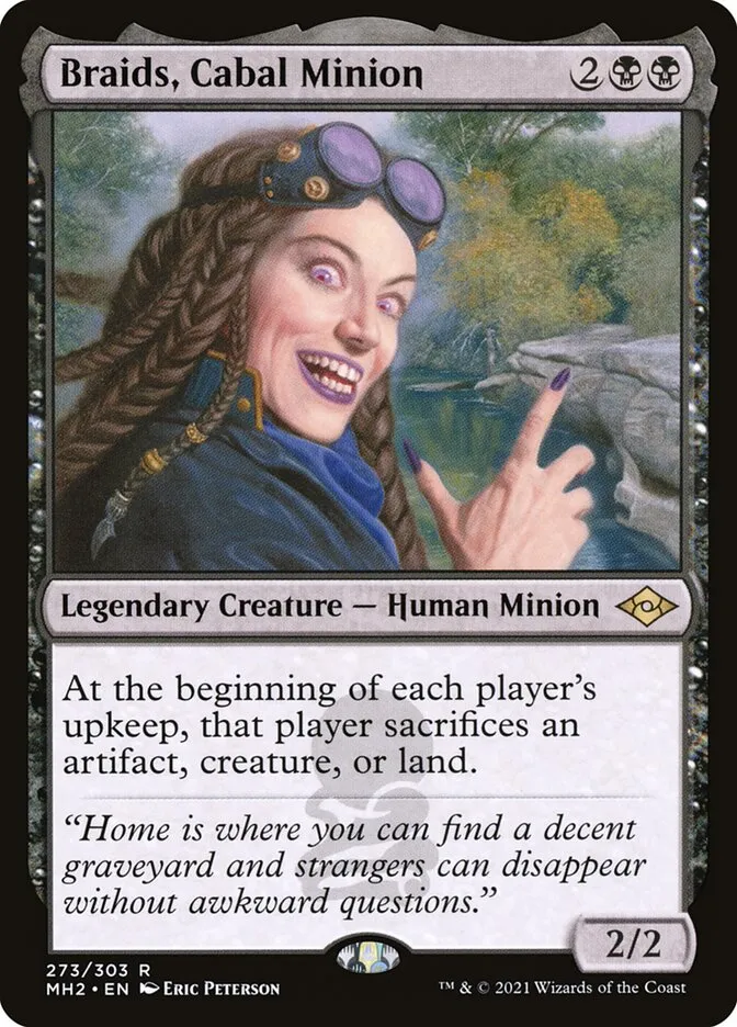 2021 Modern Horizons 2 Braids, Cabal Minion #273 rare card image