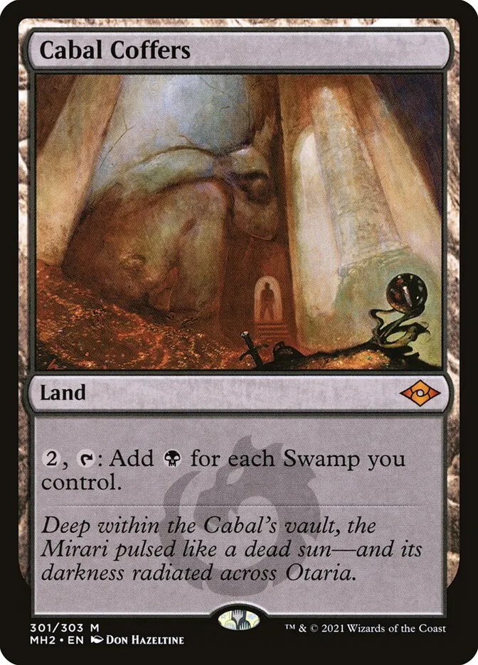 2021 Modern Horizons 2 Cabal Coffers #301 mythic card image