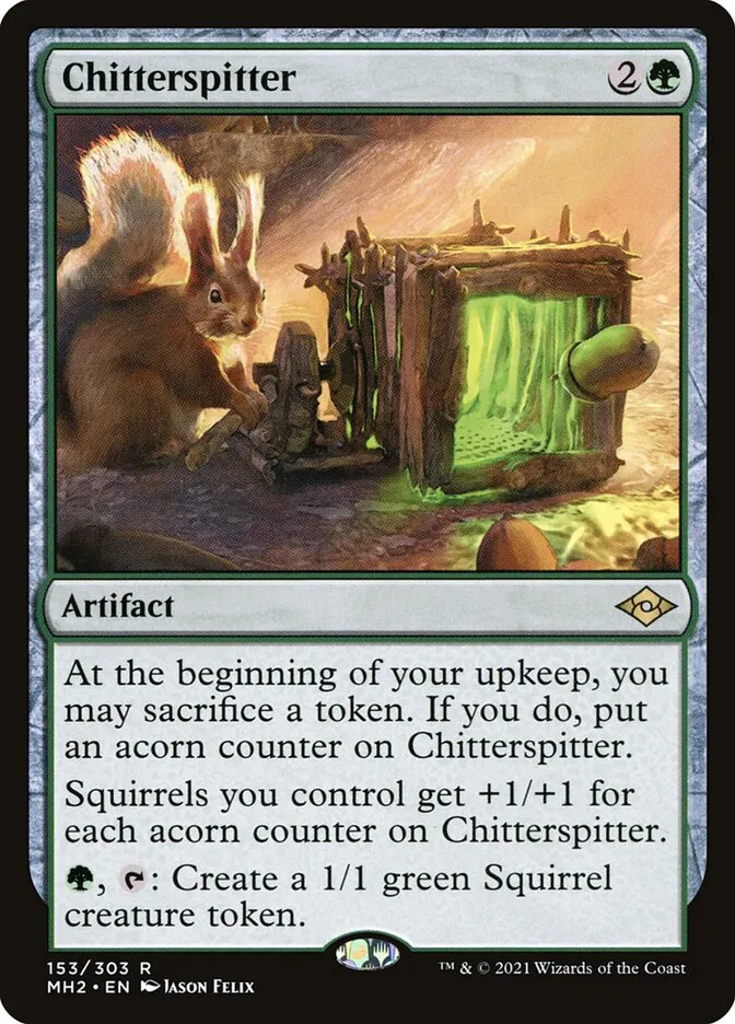 2021 Modern Horizons 2 Chitterspitter #153 rare card image