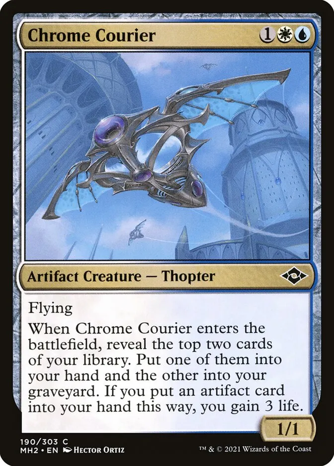 2021 Modern Horizons 2 Chrome Courier common #190 common card image