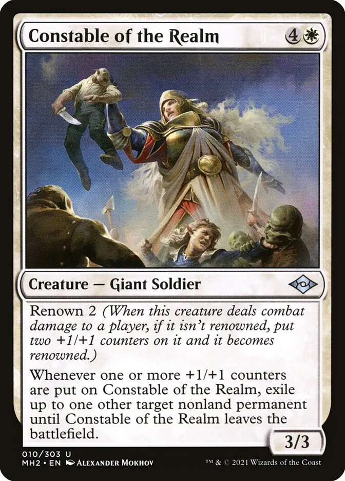 2021 Modern Horizons 2 Constable of the Realm uncommon #10 uncommon card image
