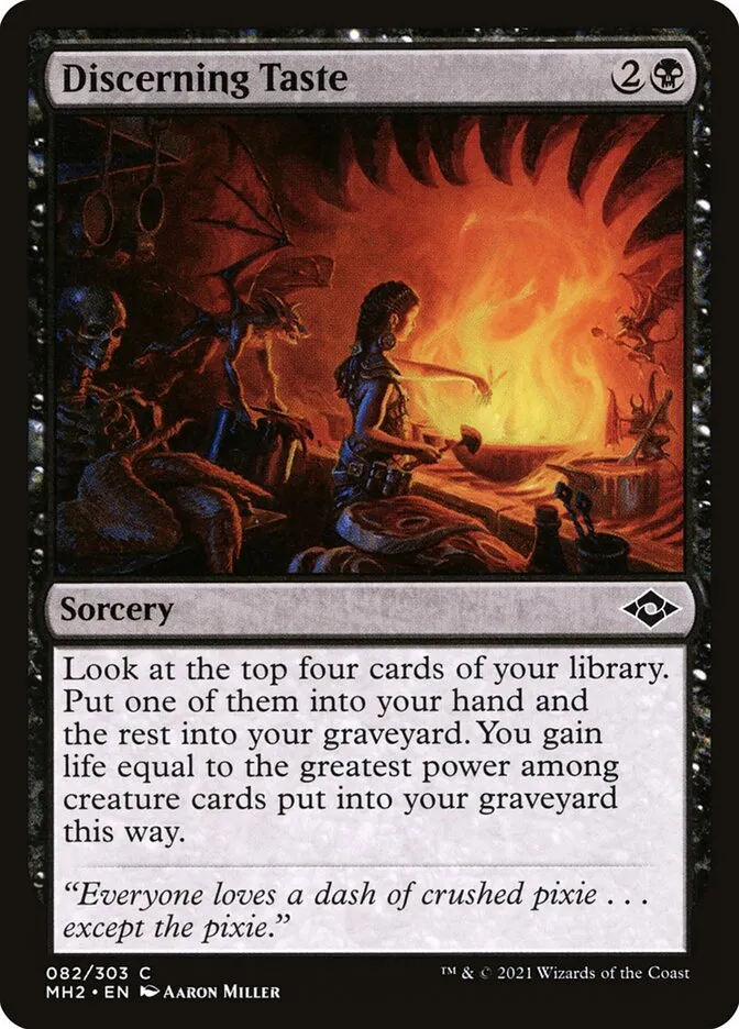 2021 Modern Horizons 2 Discerning Taste #82 common card image