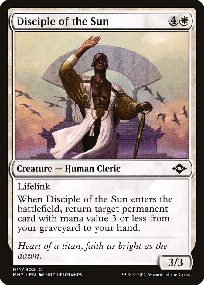 2021 Modern Horizons 2 Disciple of the Sun common #11 common card image
