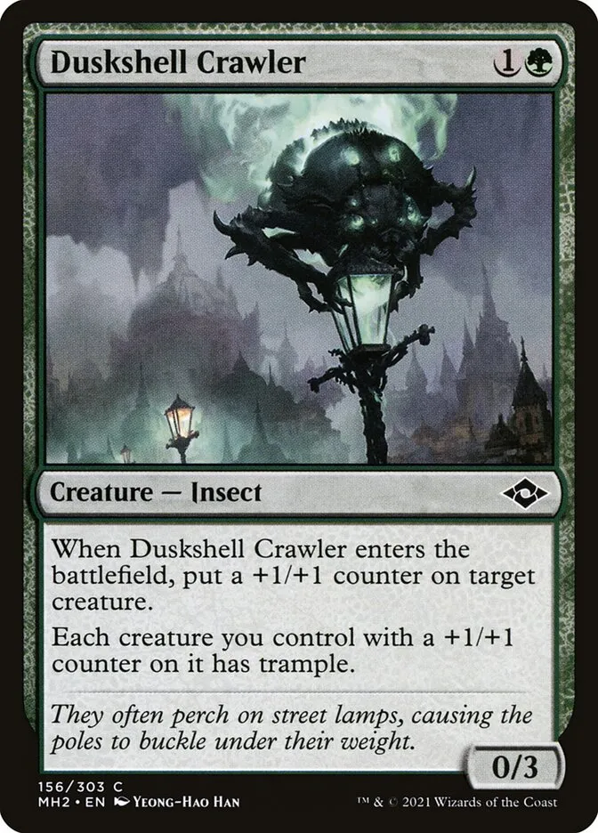 2021 Modern Horizons 2 Duskshell Crawler [Foil] common #156 common card image