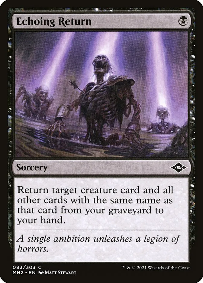 2021 Modern Horizons 2 Echoing Return common #83 common card image
