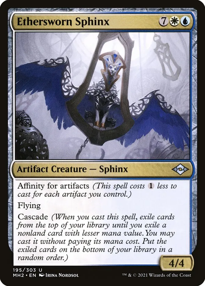2021 Modern Horizons 2 Ethersworn Sphinx uncommon #195 uncommon card image