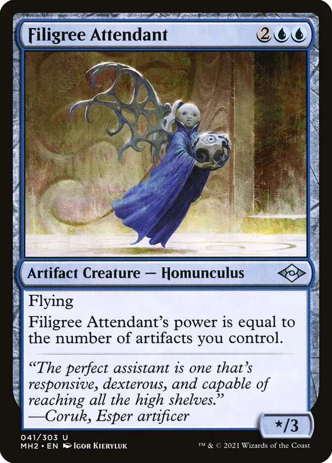 2021 Modern Horizons 2 Filigree Attendant uncommon #41 uncommon card image