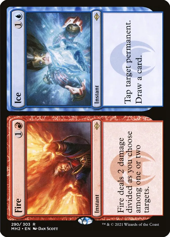 2021 Modern Horizons 2 Fire // Ice #290 rare card image