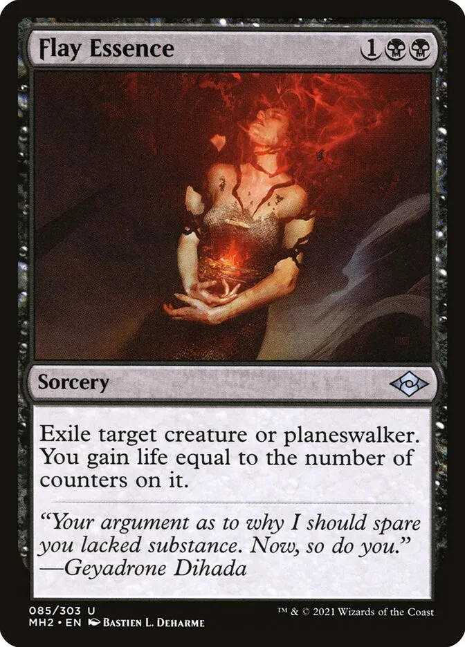 2021 Modern Horizons 2 Flay Essence #85 uncommon card image