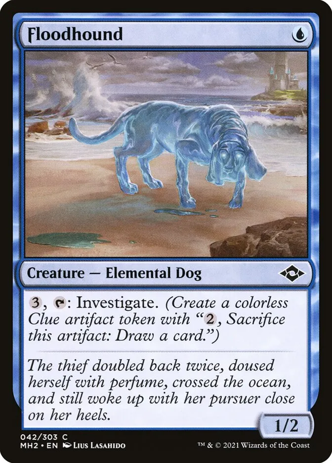2021 Modern Horizons 2 Floodhound common #42 common card image