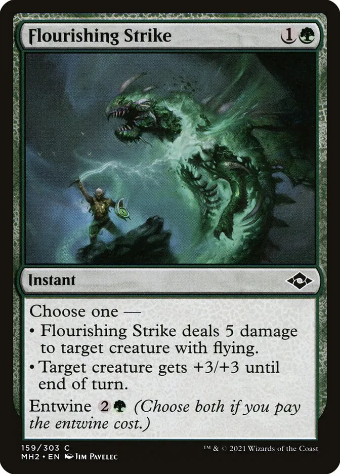 2021 Modern Horizons 2 Flourishing Strike #159 common card image