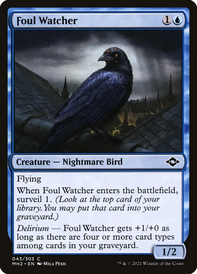 2021 Modern Horizons 2 Foul Watcher common #43 common card image