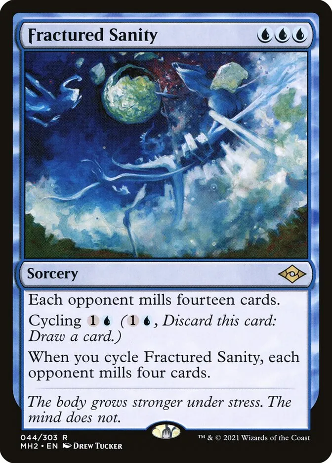 2021 Modern Horizons 2 Fractured Sanity rare #44 rare card image