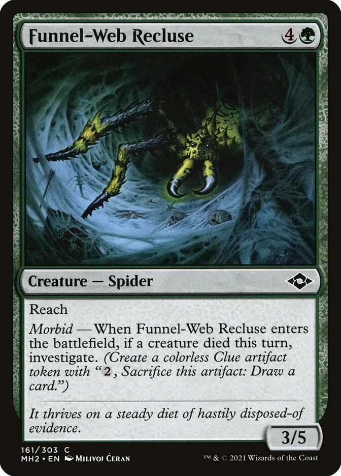2021 Modern Horizons 2 Funnel-Web Recluse #161 common card image