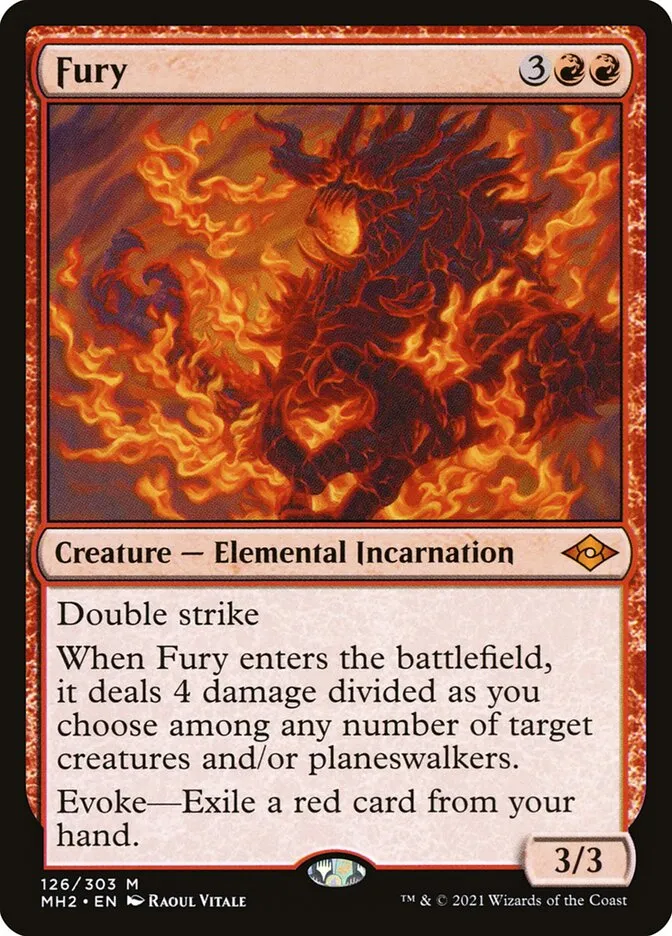 2021 Modern Horizons 2 Fury #126 mythic card image