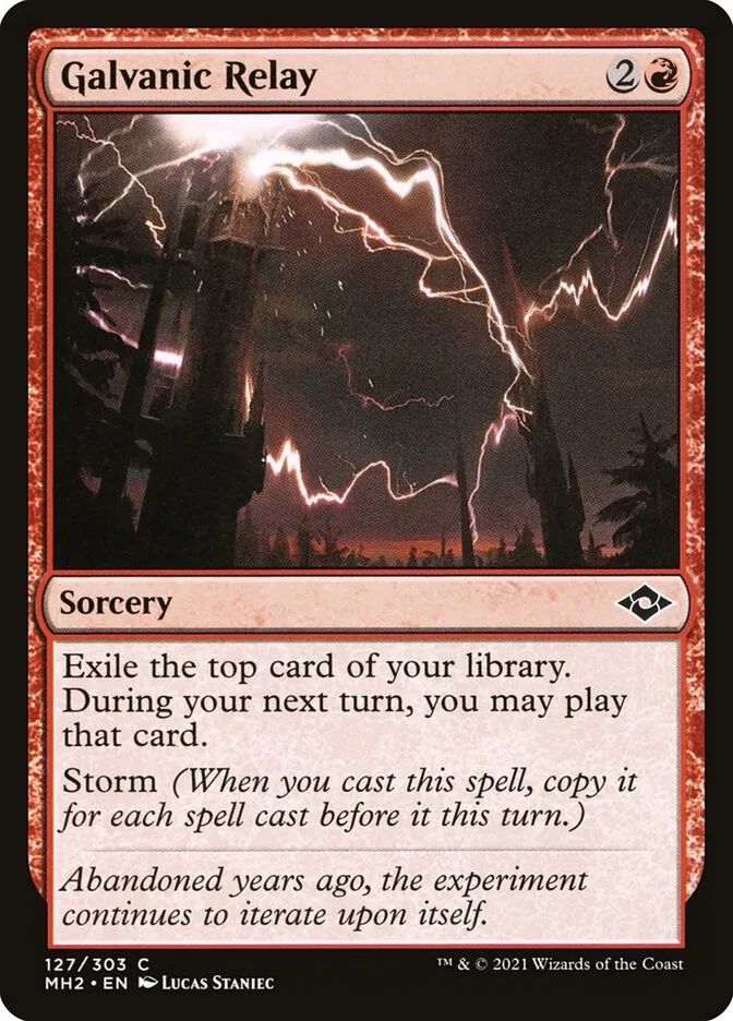 2021 Modern Horizons 2 Galvanic Relay #127 common card image