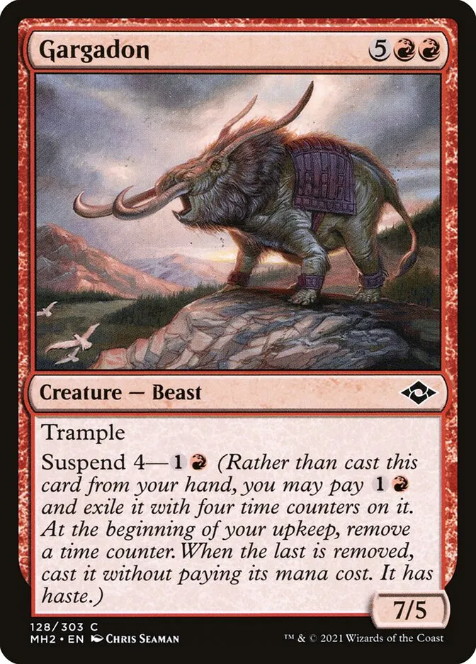 2021 Modern Horizons 2 Gargadon common #128 common card image